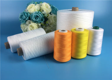 چین Eco-Friendly 100 Spun Polyester Yarn S Twist و Z Twist Yarn سفید خال خال تامین کننده