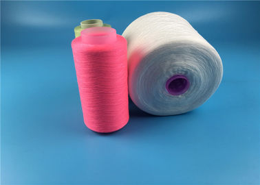 42S / 2 Raw White Bright Spun Yarn Polyester در لوله رنگ آمیزی برای بافندگی / دوخت