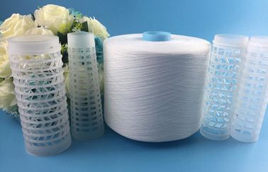 چین 40s / 2 Spun Polyester Yarn Virgin Raw White در رنج لوله / کاغذ مخروطی تامین کننده