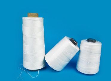 چین TOP 1 Raw White 100٪ Polyester Yarn Bag Closing Thread 12/5 عمده فروشی تامین کننده